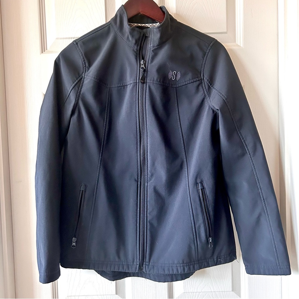 Shyanne Life Softshell Zip Jacket Black Women’s Small Western Workwear